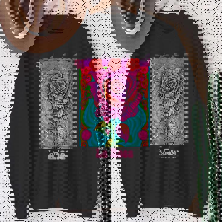 La Rosa The Rose Mexican Bingo Card In A Traditional Game Sweatshirt Gifts for Old Women