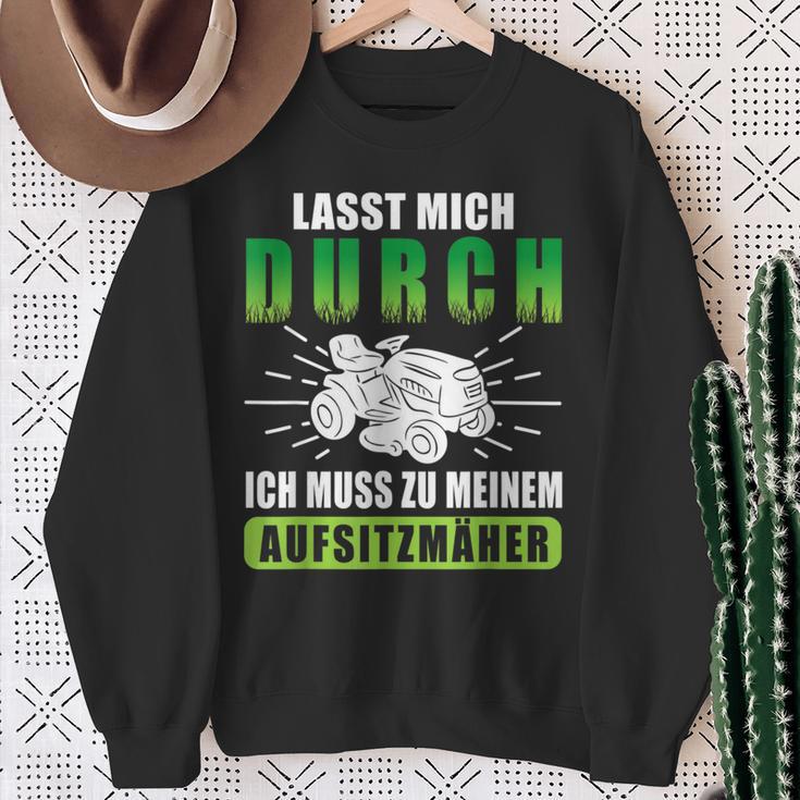 Lab Mich Durch Ich Muss Zu Meinem Ride-On Mower Sweatshirt Geschenke für alte Frauen