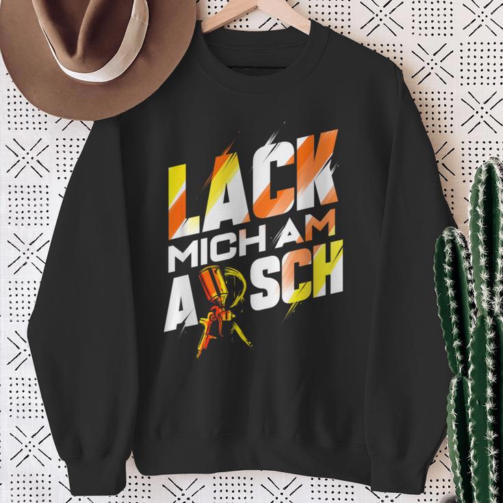 Lack Mich Am Arsch Lackier Sweatshirt Geschenke für alte Frauen