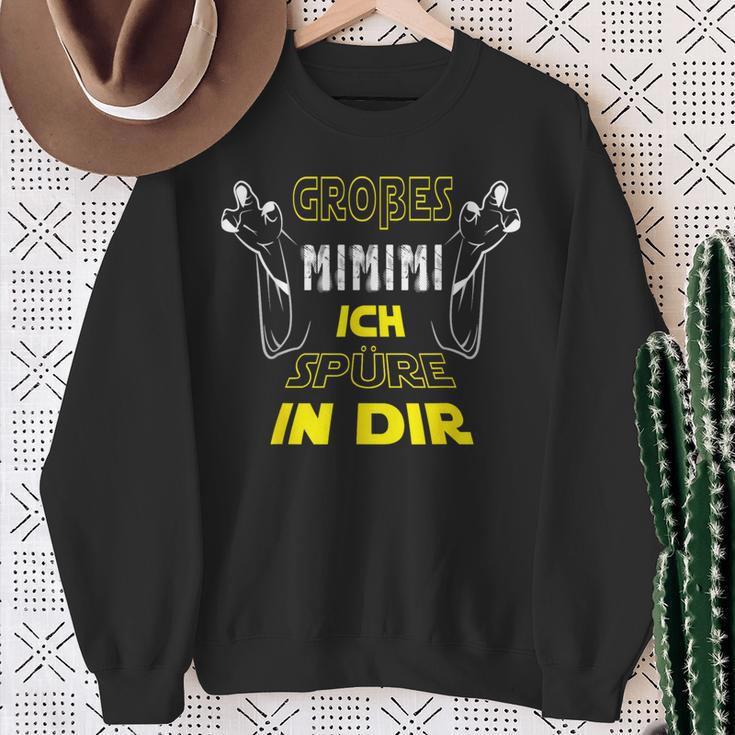 Large Mimimi Ich Spüre In Dir Mimimi Slogan Sweatshirt Geschenke für alte Frauen