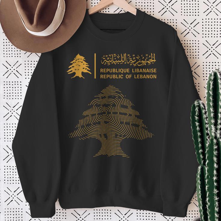 Lebanon Lebanon Flag Lebanon Flag Sweatshirt Geschenke für alte Frauen