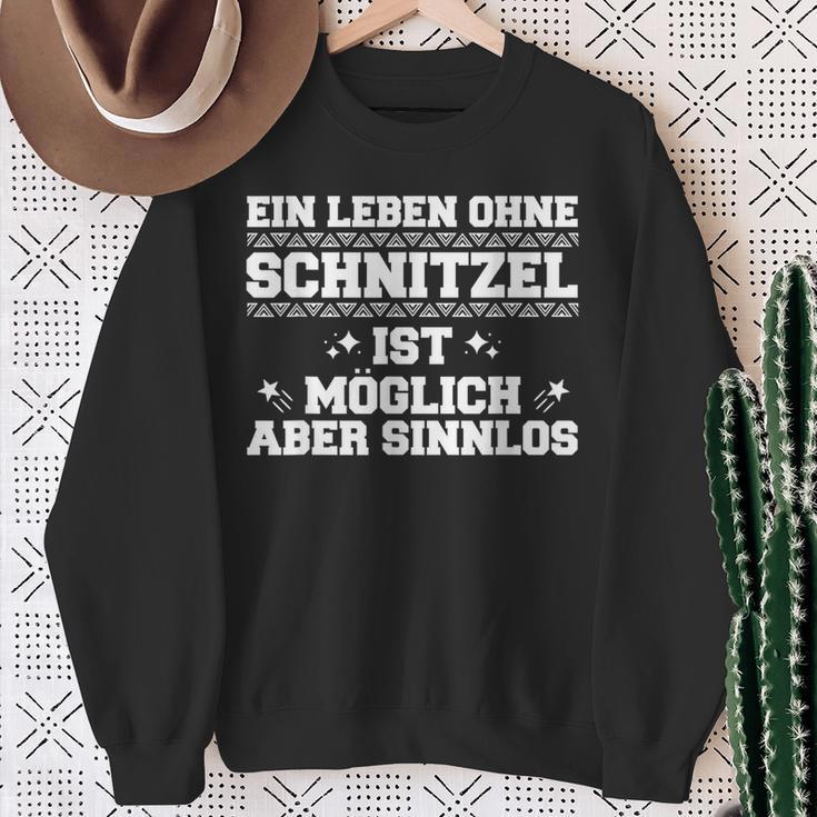 Leben Ohne Schnitzel Möglich Aber Sinnlo Sweatshirt Geschenke für alte Frauen