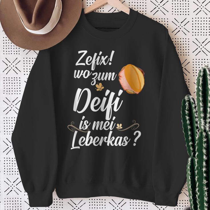 Leberkäse Leberkas Leberkässemmel Fleischkäse Bayern Sweatshirt Geschenke für alte Frauen