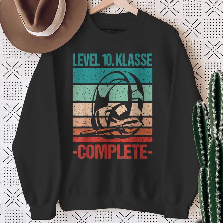 Level 10 Class Complete School Exam Bestanden Graduation S Sweatshirt Geschenke für alte Frauen