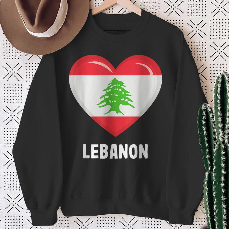 Libanon Flag Lebanese Sweatshirt Geschenke für alte Frauen