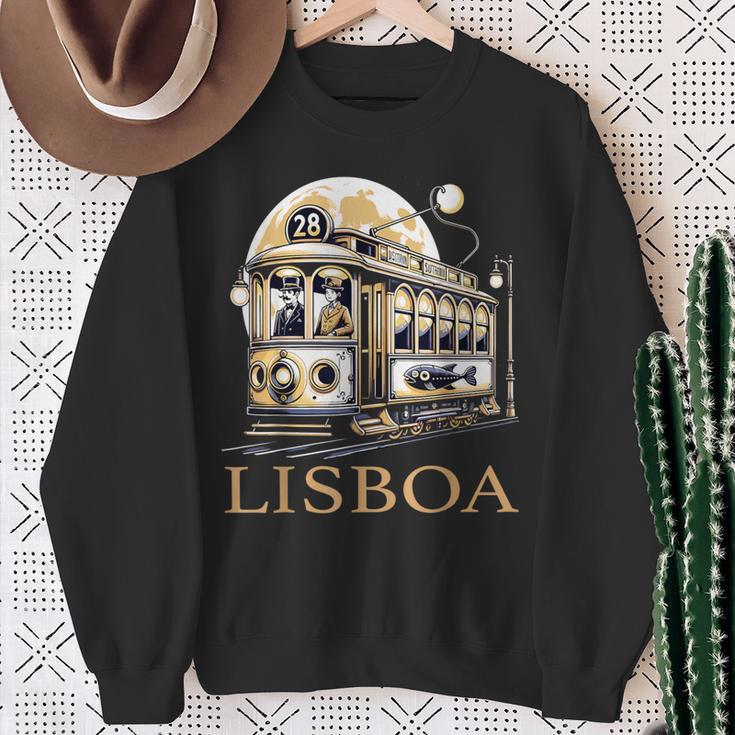 Lisbonintage Portugal Sweatshirt Geschenke für alte Frauen