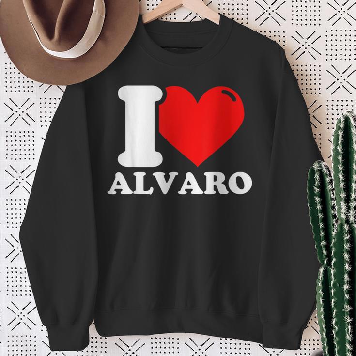 I Love Alvaro Sweatshirt Geschenke für alte Frauen