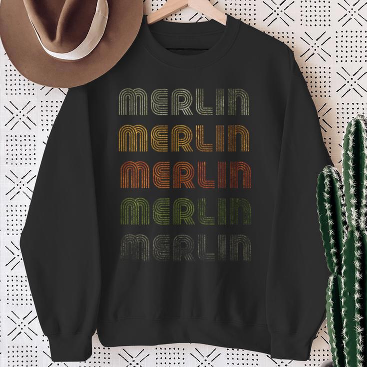 Love Heart Merlin GrungeVintage Style Merlin Sweatshirt Geschenke für alte Frauen