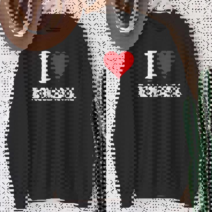 I Love Rumania Corazón Regalo Rumano Rumana Camisa de entrenamiento Regalos para ancianas