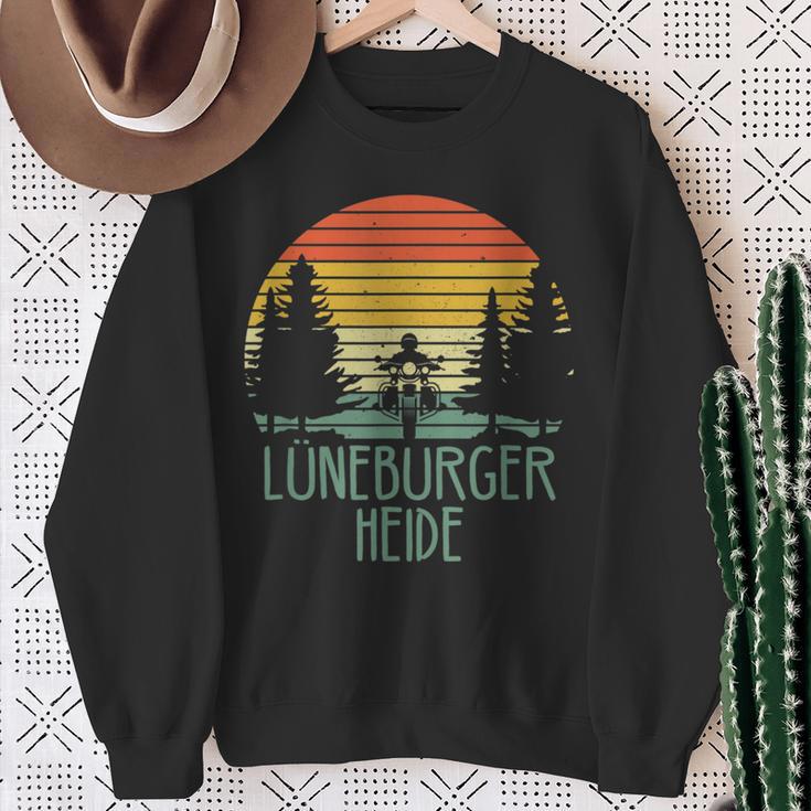 Lüneburg Heide I Celle Motorcycle For Hikers And Biker Sweatshirt Geschenke für alte Frauen