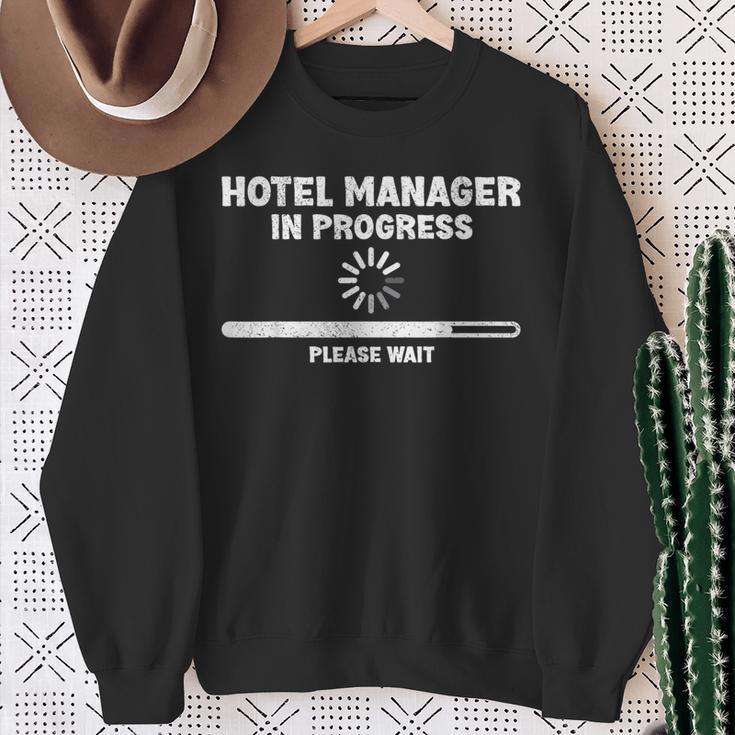 Lustige Hotelmanager Zitate Hotelmanager Job Witze Sweatshirt Geschenke für alte Frauen