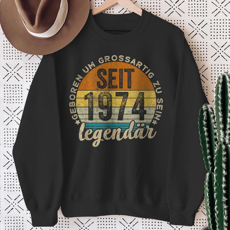 Lustiger 50 Geburtstag -Intage 1974 Geburtstag 50 Jahre Sweatshirt Geschenke für alte Frauen