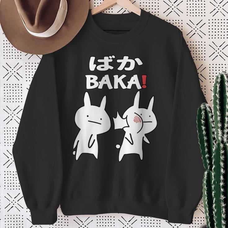 Lustiges Japan Baka Rabbit Ohrfeigen Anime And Manga S Sweatshirt Geschenke für alte Frauen