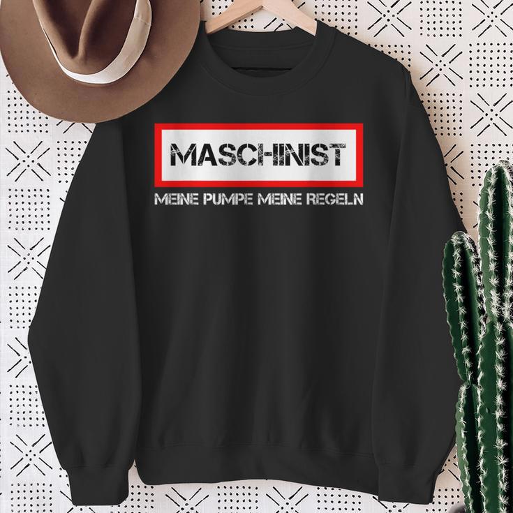 Machinist Meine Pump Meine Rules Fire Brigade Sweatshirt Geschenke für alte Frauen