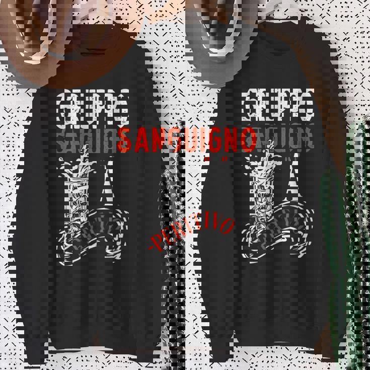 Maglia Divertente A-Peritivo Gruppo Sanguigno A-Peritivo Felpa Regalos para ancianas