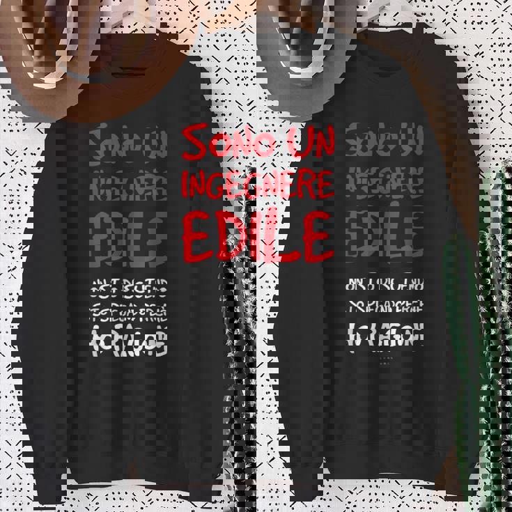 Maglia Ingegnere Edile Regalo Laurea Ingegneria Divertente Felpa Regalos para ancianas
