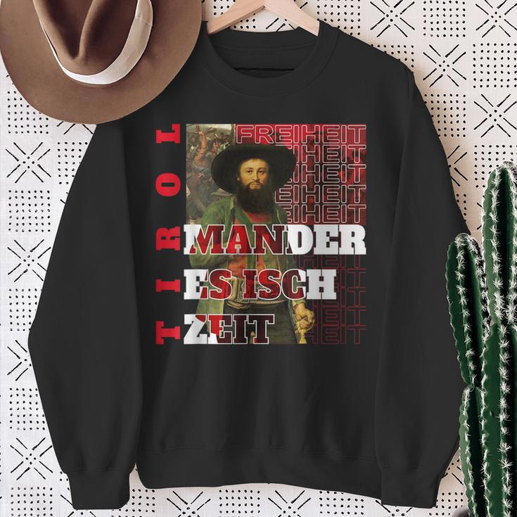 Mander Es Isch Zeit Andreas Hofer Tirol Sweatshirt Geschenke für alte Frauen