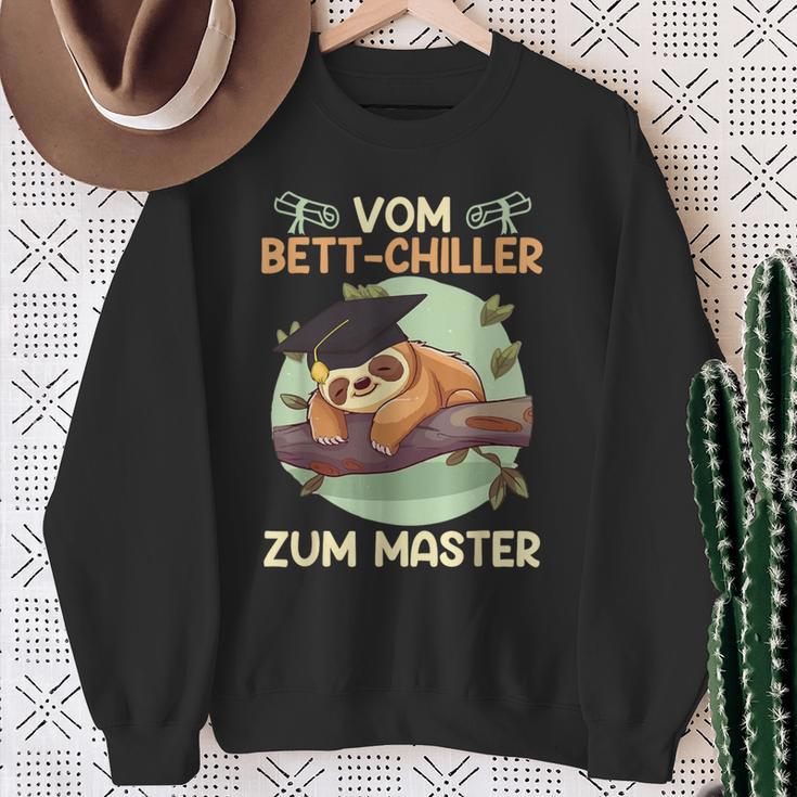 Masterarbeit Bestandenom Bett-Chiller Zum Master Abschluss Sweatshirt Geschenke für alte Frauen