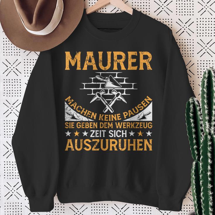 Maurer Masonermeister Bricklayer's Sweatshirt Geschenke für alte Frauen