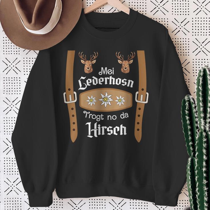 Mei Lederhosen Deer Oktoberfest Costume Sweatshirt Geschenke für alte Frauen