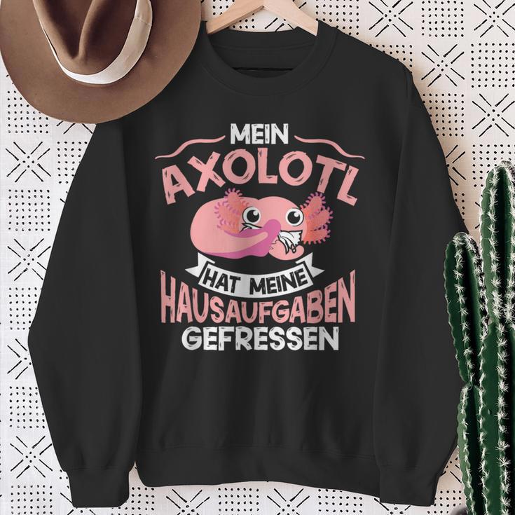 Mein Axolotl Hat Meine Homework Gefressen Axolotl Children's Sweatshirt Geschenke für alte Frauen