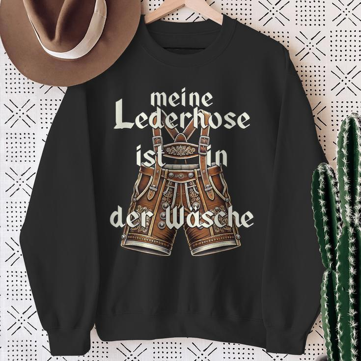 Meine Lederhose Ist In Der Wäsche Oktoberfest Costume Sweatshirt Geschenke für alte Frauen