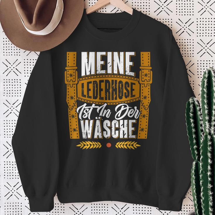 Meine Lederhose Ist Noch In Der Waschen Sweatshirt Geschenke für alte Frauen