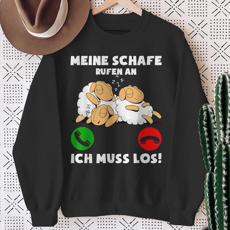 Meine Schafe Rufen An Ich Muss Los Sweatshirt Geschenke für alte Frauen