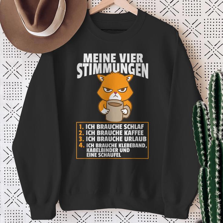 Meineier Stimmungen Cat Sarcasm Slogan Sweatshirt Geschenke für alte Frauen