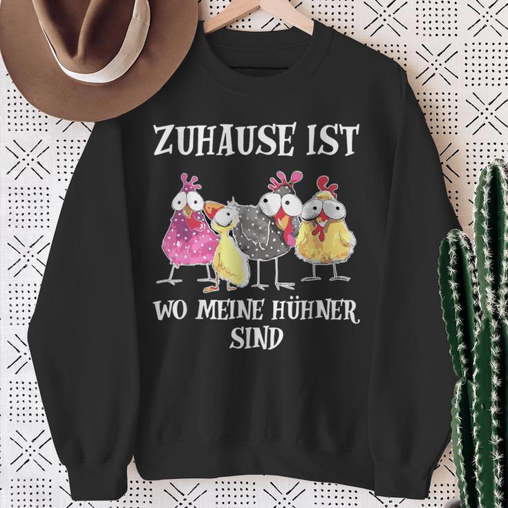 Merch Zuhause Ist Wer Meine Hühner Sindon Merch S Sweatshirt Geschenke für alte Frauen