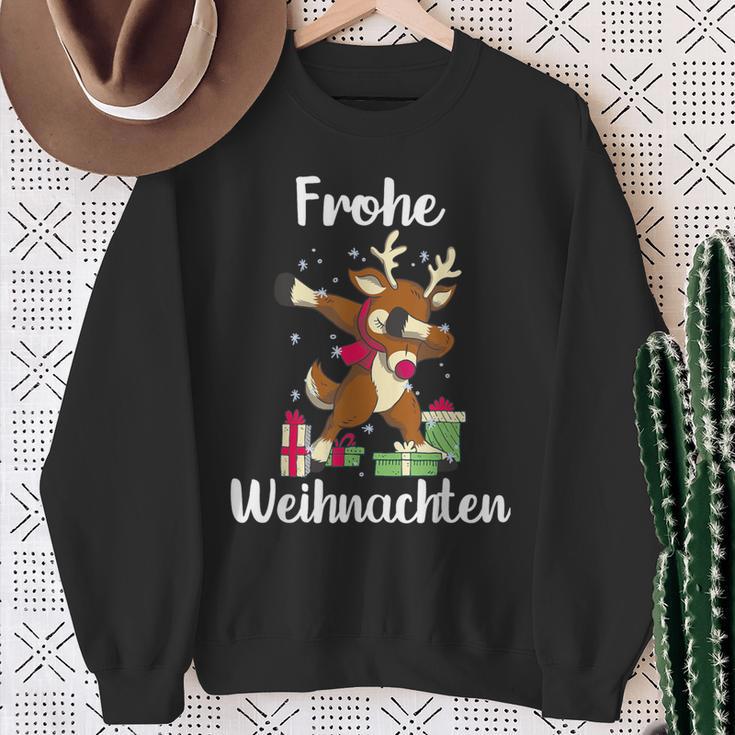 Merry Christmas Reindeer Christmas Eve Sweatshirt Geschenke für alte Frauen