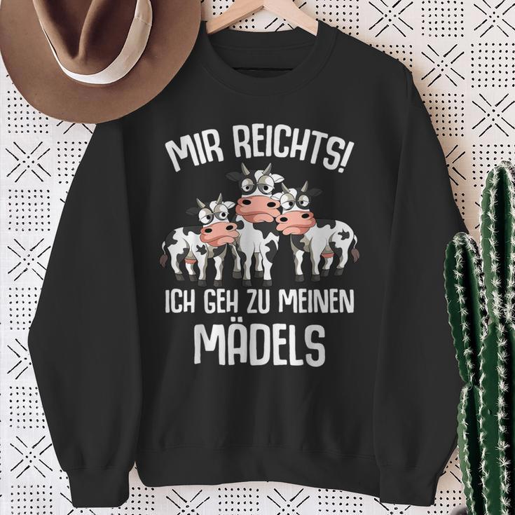 Mir Reichts Ich Geh Zu Meinen Kühen Landwirt Kühe Bauer Kuh Sweatshirt Geschenke für alte Frauen