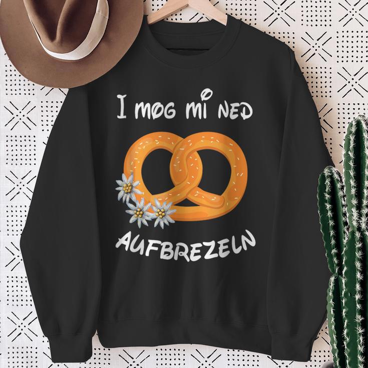 With I Mog Mi Ned Aufbrezeln Pretzel Party Costume Sweatshirt Geschenke für alte Frauen