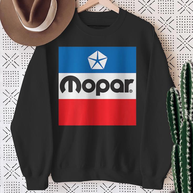 Mopar Retro Flag Logo Sweatshirt Geschenke für alte Frauen