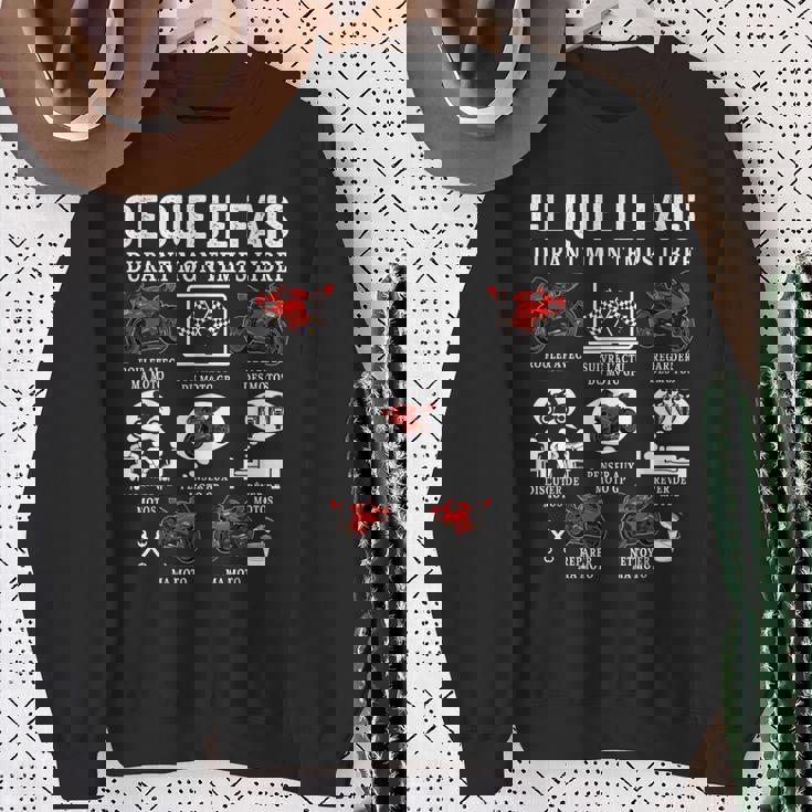 Moto Gp Courses Ce Que Je Fais Moto Gp Motard Humour Sweater e Cadeaux pour les femmes âgées
