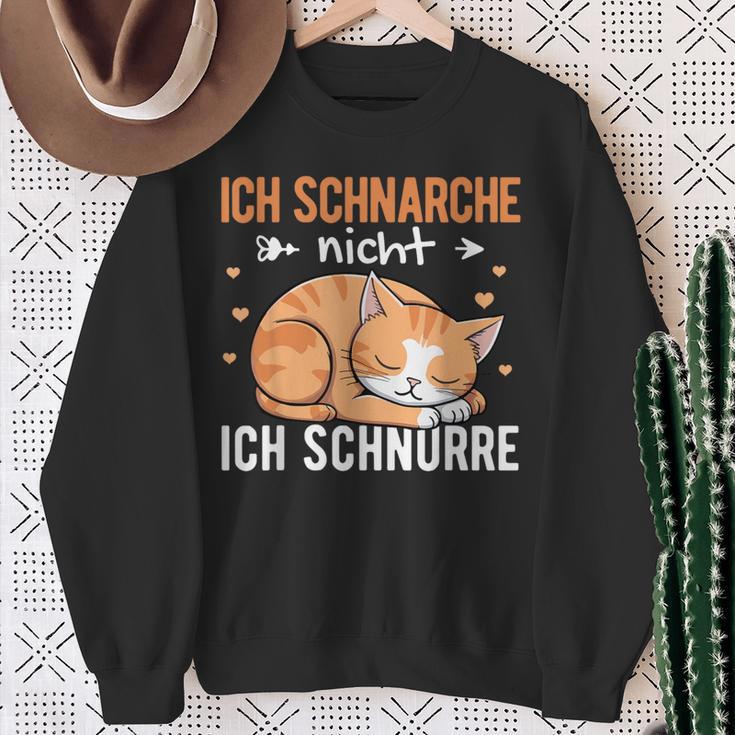 Nightdress Ich Schnarche Nicht Ich Schnurre Katzen Ich Schn Sweatshirt Geschenke für alte Frauen