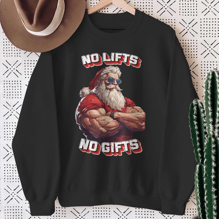 No Lifts No Buff Santa Sweatshirt Geschenke für alte Frauen