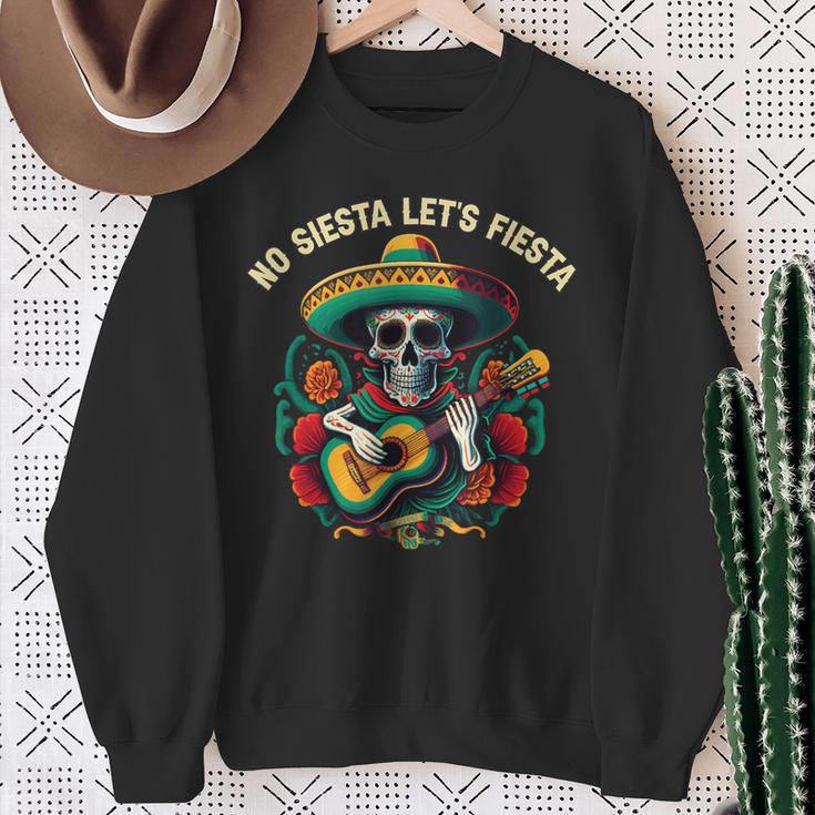 No Siesta Lass Uns Fiesta Cinco De Mayo Mexican Pride Mexico Sweatshirt Geschenke für alte Frauen