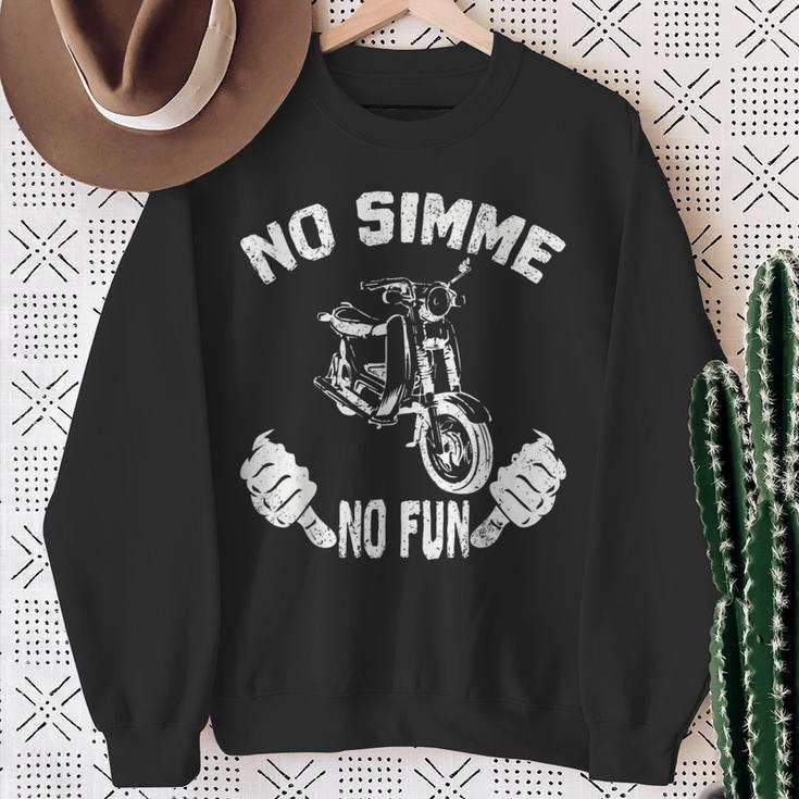 No Simme No Fun Simson Sr50 Sweatshirt Geschenke für alte Frauen