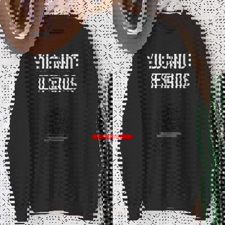 Non Puoi Essere Serio John Mcenroe Divertente Tennis Sw1 Felpa Regalos para ancianas