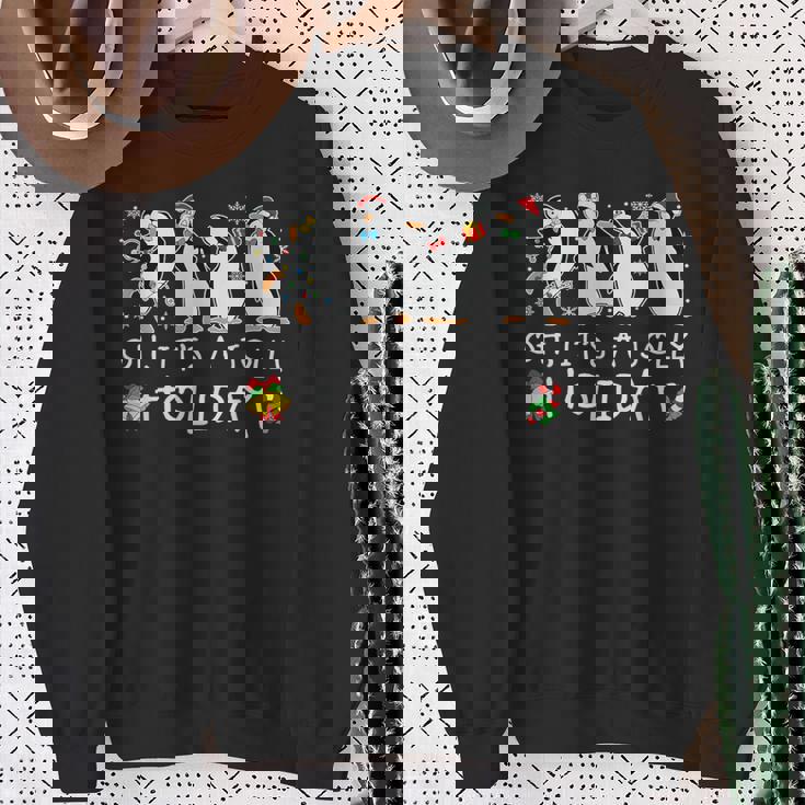 Oh It's A Jolly Holiday Christmas Penguin Xmas Penguin Lover Sweatshirt Gifts for Old Women Oh It's A Jolly Holiday Christmas Penguin Xmas Penguin Lover Sweatshirt Gifts for Old Women