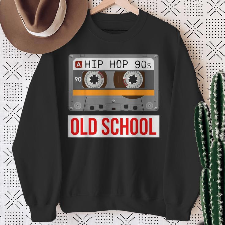 Old School Hip Hop Cassette Rap Music Lovers Sweatshirt Geschenke für alte Frauen