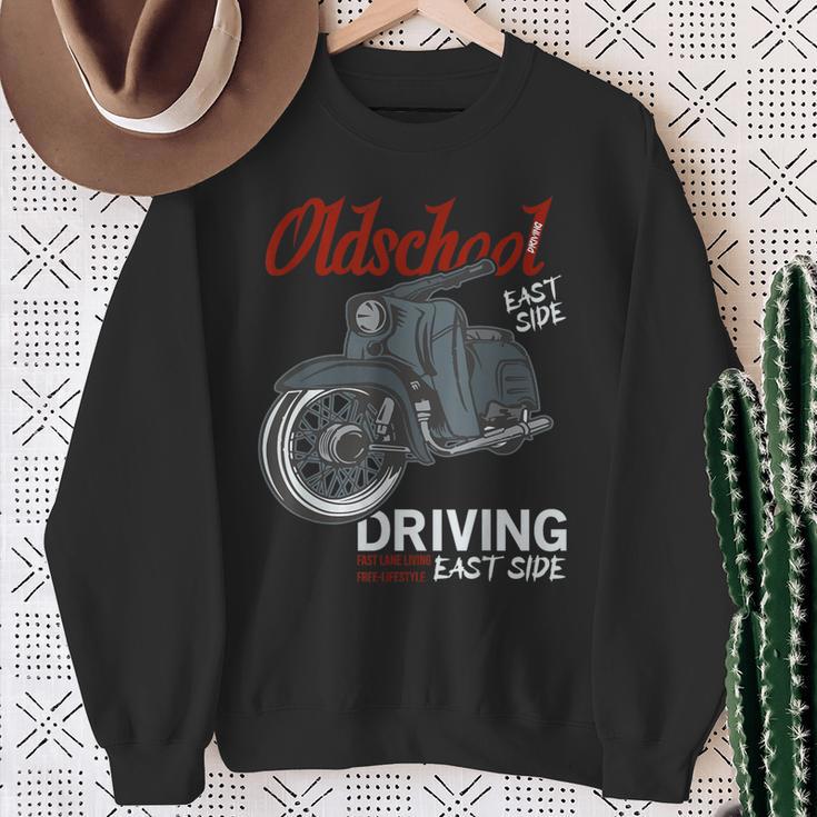 Oldschool Schwalbe Tuning Kr51 Simson Ddr Moped Sweatshirt Geschenke für alte Frauen