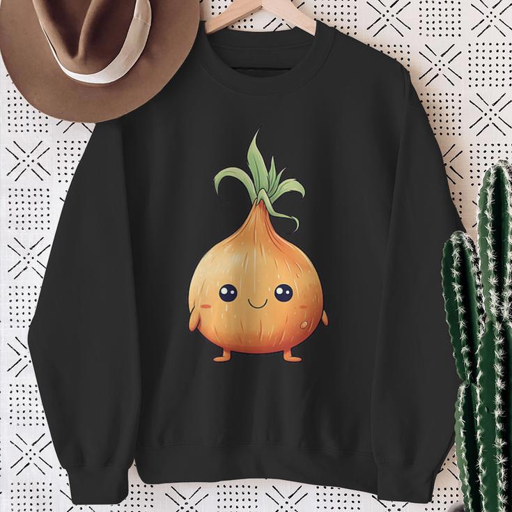 Onionegetable Gardening Onion Kawaii Sweatshirt Geschenke für alte Frauen