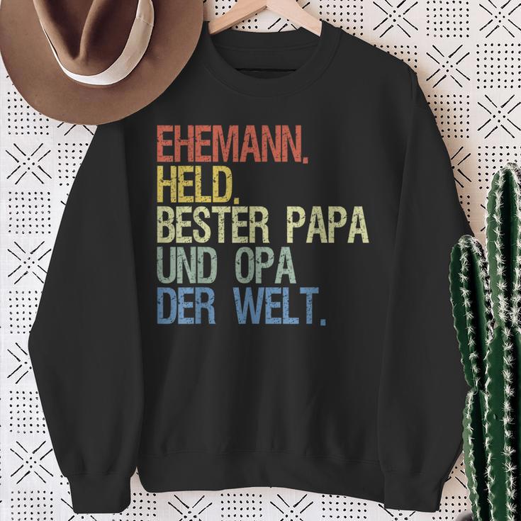 Opa Und Papa Bester Papa Und Opa Der Welt Sweatshirt Geschenke für alte Frauen