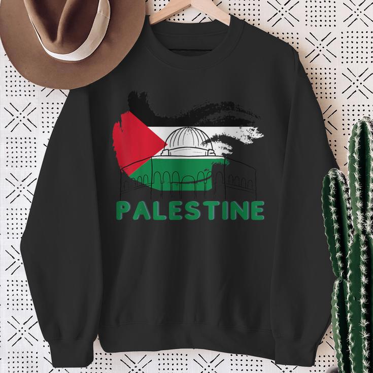 Palestine Flag Palestine Sweatshirt Geschenke für alte Frauen