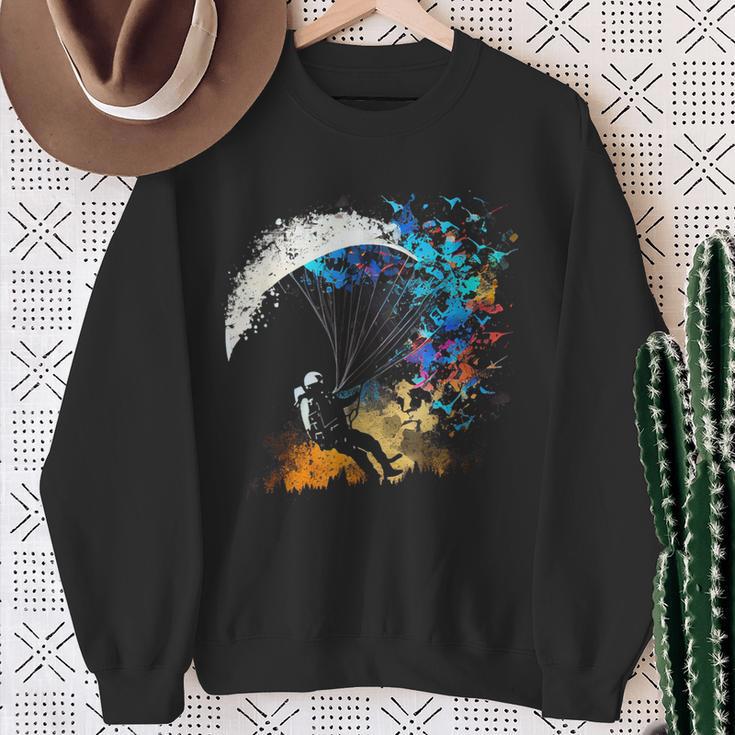 Paraglider Paragliding Paragliding Sweatshirt Geschenke für alte Frauen