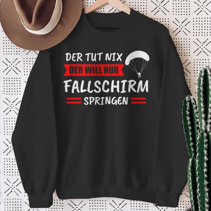 Paratrooper Parachute Sweatshirt Geschenke für alte Frauen