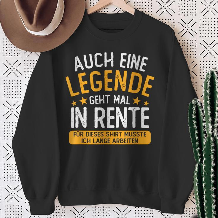 Pension Eine Legende Geht In Rente Rentner 2023 Sweatshirt Geschenke für alte Frauen