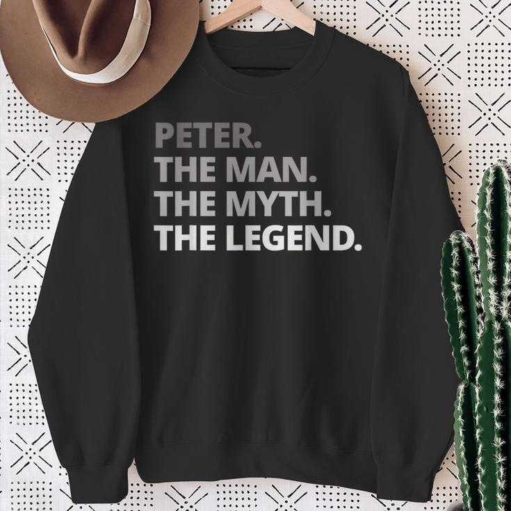 Peter Slogan Sweatshirt Geschenke für alte Frauen